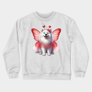 Valentine Fairy Samoyed Dog Crewneck Sweatshirt